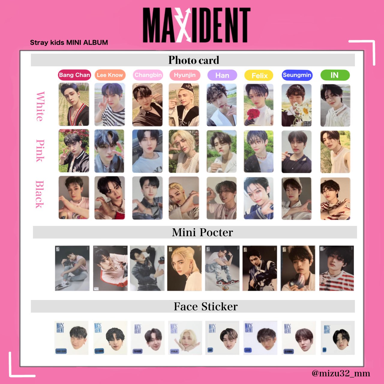 stray kids フィリックス maxident トレカ セット-