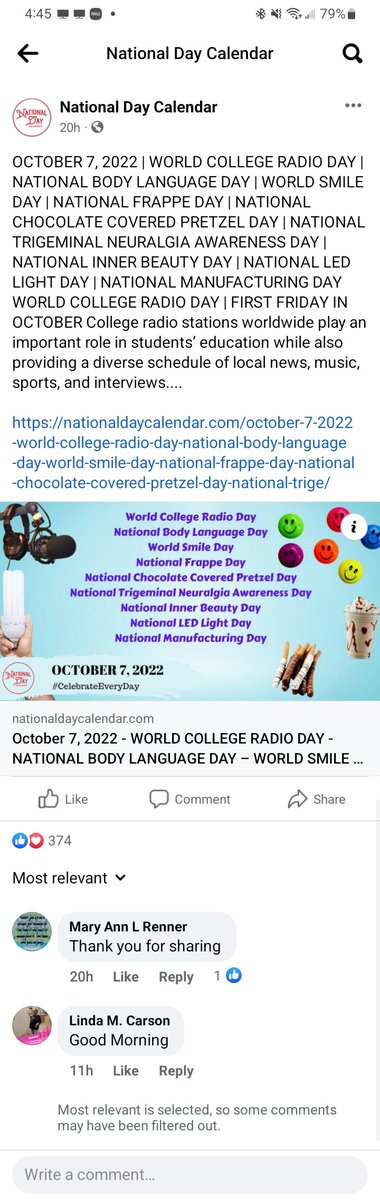 jojoposeygirl's tweet image. #WorldCollegeRadioDay #NationalBodyLanguageDay #WorldSmileDay #nationalfrappeday #nationalchocolatecoveredpretzelday #NationalInnerBeautyDay  #NationalLEDLightDay #nationalmanufacturingday #nationaltrigeminalnueralgiaawarenessday