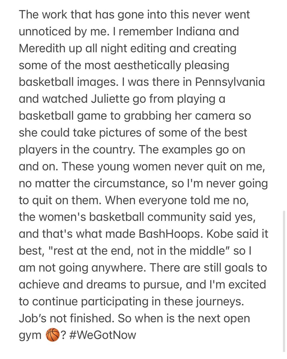 Dear Women’s Basketball 

Same BashHoops, Same crew 📸🎥💻🎨, just moving different 

#WeGotNow