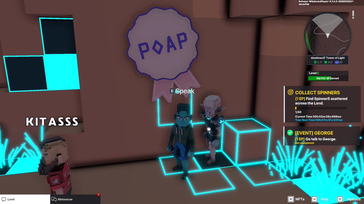 Oopsmark1's tweet photo. @TheSandboxGame @deadmau5 I just participated in the #SandboxAlphaS3Giveaway for a chance to win 500 SAND! Found George from the Metaglitch in @deadmau5's Tower of Light, check out my screenshot below!
👇 https://t.co/che07t78OB