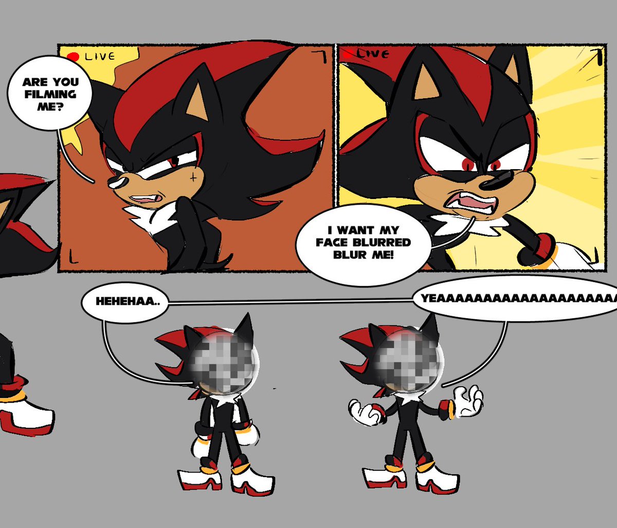 shadow speaks in uppercase
#SonicTheHedgehog 