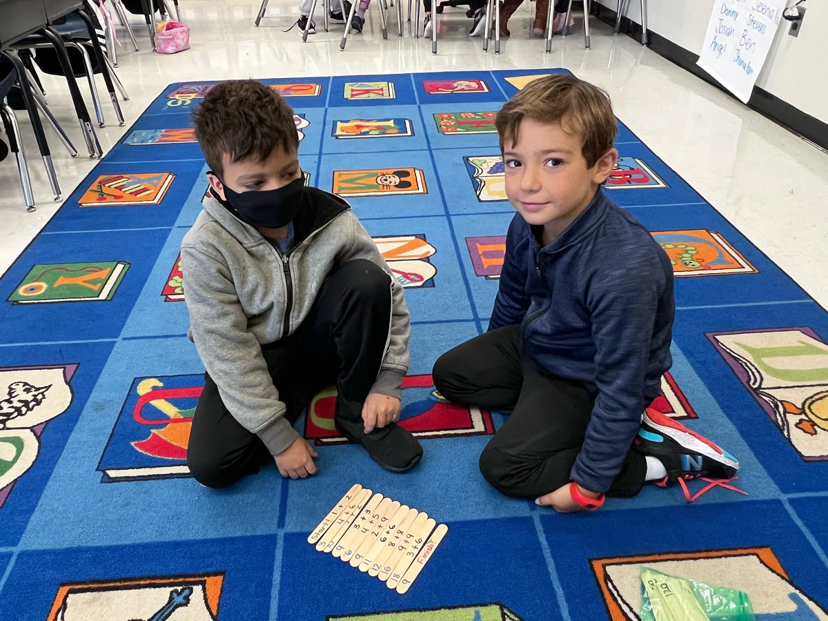 StadleyRough's tweet image. Mrs. Uva&apos;s #STRsecondgrade Ss practice addition within ten #STRmathematicians