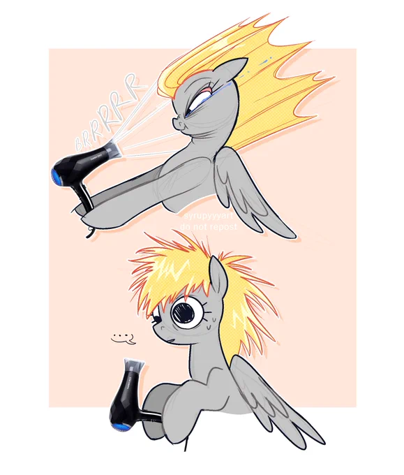 #ponytober day 7: fuzzy 