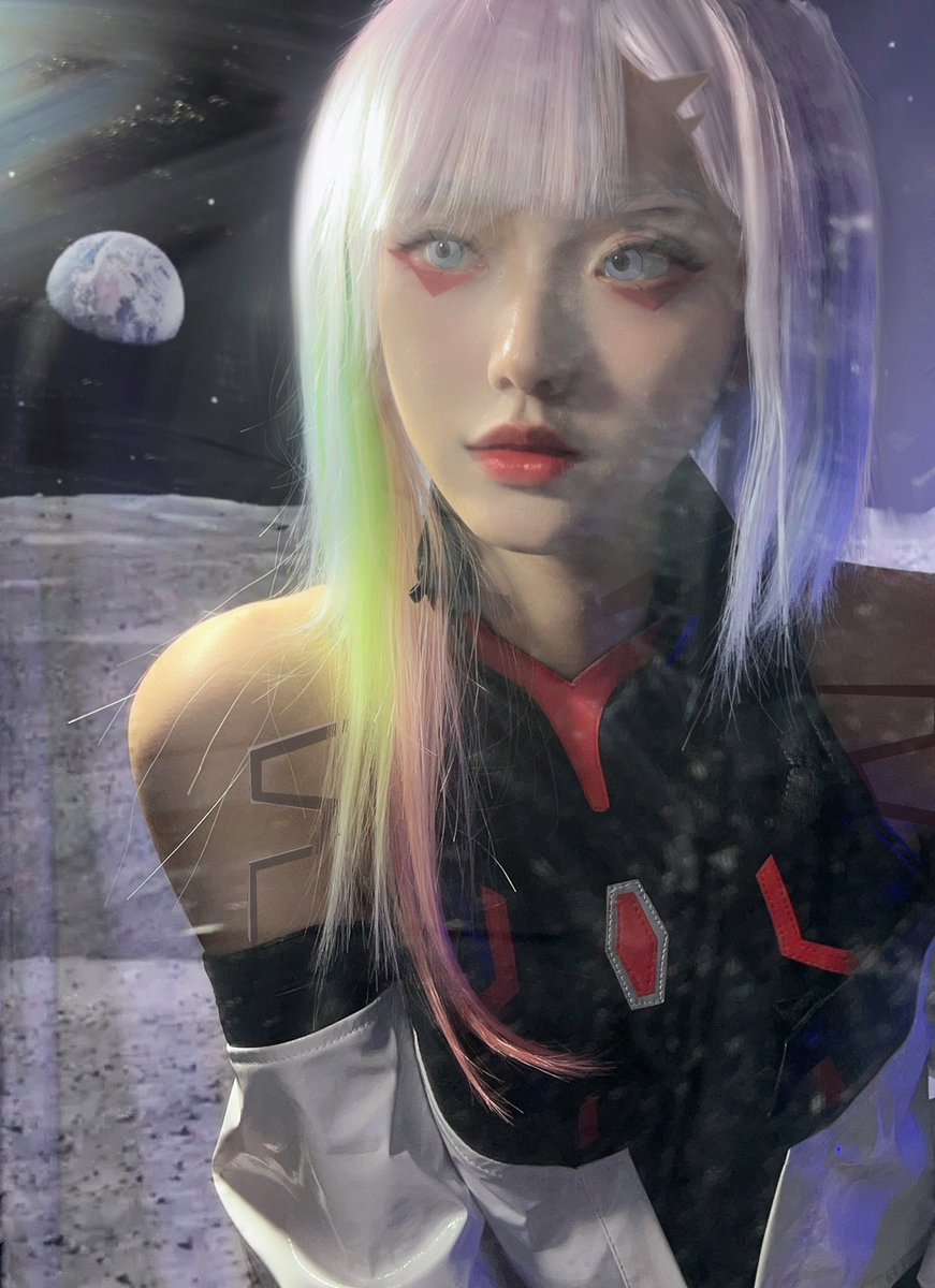 Lsyyyh's tweet photo. LUCY #Cyberpunk2077 #CyberpunkEdgerunners https://t.co/DaOKeJq4az