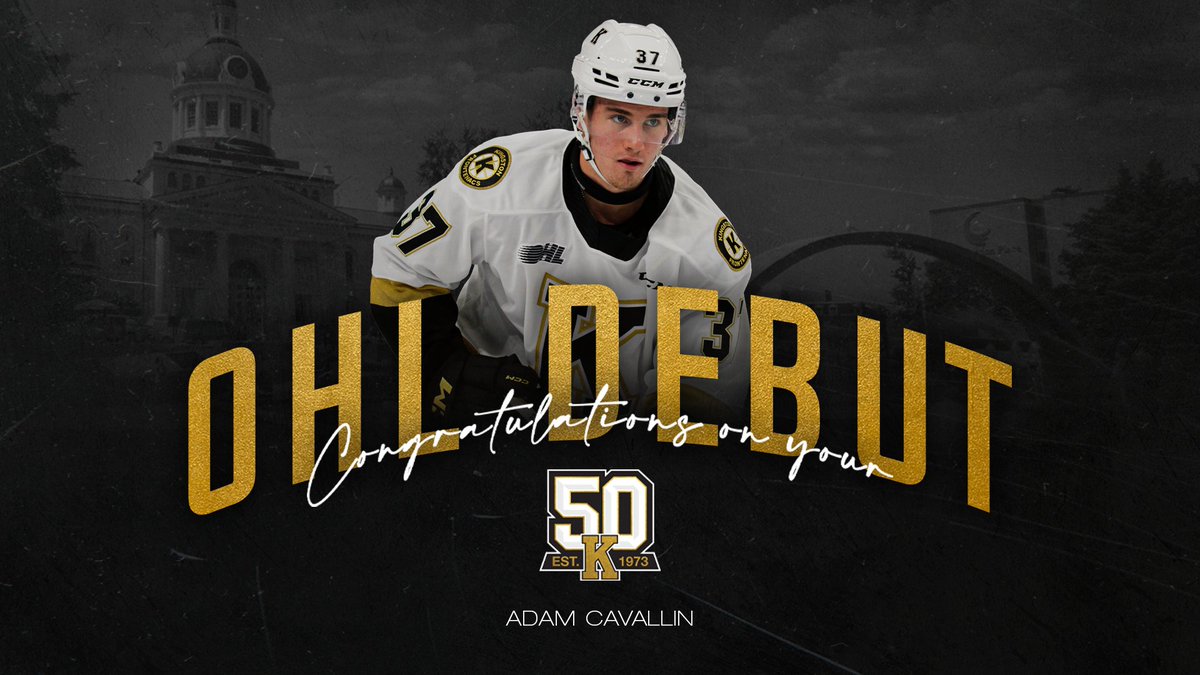 We would like to congratulate Adam Cavallin on making his #OHL debut tonight and being named the <a href="/BmwKingston/">BMW KINGSTON</a> Hardest Worker of the Game by our fans.

#FrontsHockey | <a href="/OHLHockey/">Ontario Hockey League</a>