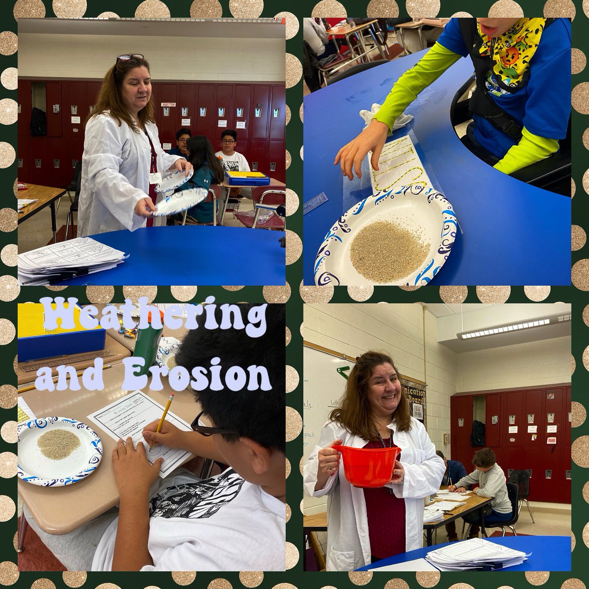 MittAubin's tweet photo. Learning about weathering and erosion is fun when you have great experiments to do! #weathering #erosion #experiments #spedthread https://t.co/P6NlMjawV1