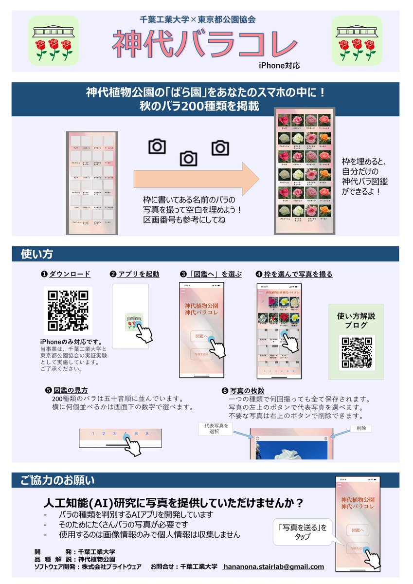 調布市 自分だけのバラ図鑑が作れる 神代バラコレアプリが話題です 号外net 調布市 狛江市