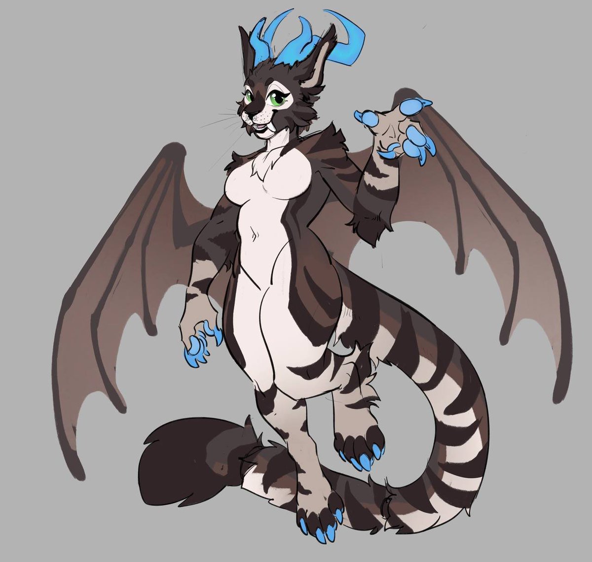 Raottas's tweet photo. A little design for myself. Finaly nake myself a fursona I like.
Will make a normal ref for her when I got more free time for this https://t.co/np4WbNM4XA