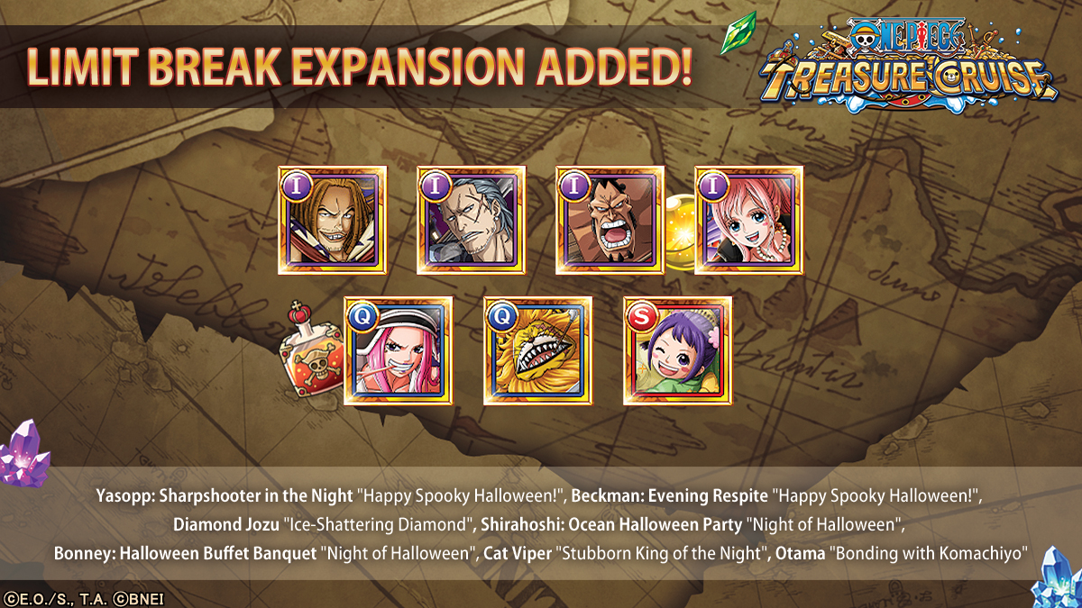ONE PIECE Treasure Cruise on Twitter "Limit Break Expansion added! 🗝️