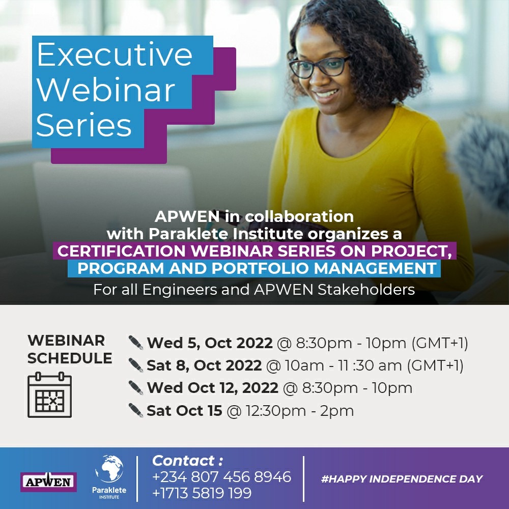 Click on the link below to *Register For Capacity Building and Certification in Project & Digital Economy Skills* by *Paraklete Institute* in Collaboration with the Association of Professional Women Engineers of Nigeria *(APWEN)* 👇🏼👇🏼👇🏼👇🏼👇🏼 forms.gle/qDDbVXYnjCwW4n…