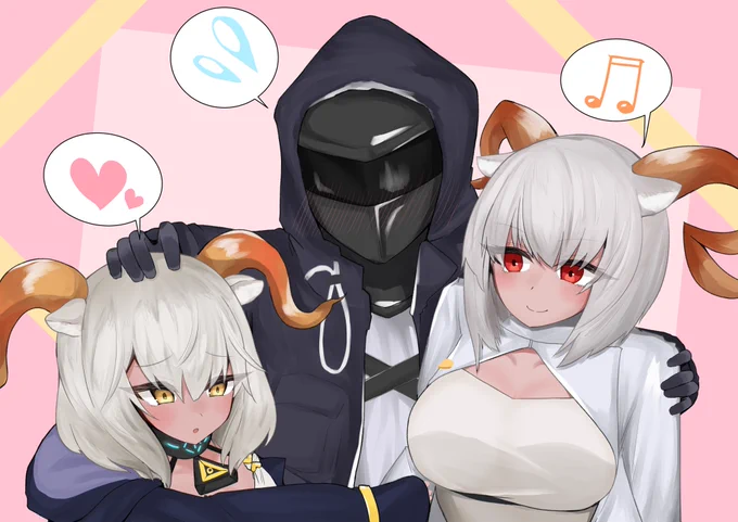 はさまれるドクター……
#アークナイツ #明日方舟 