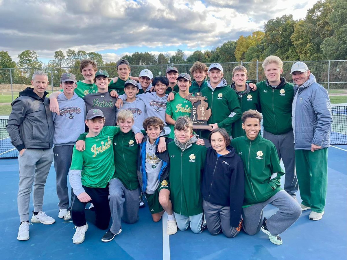 HCPBoysTennis's tweet image. ☘️🎾 are Regional Champs! 🏆 Thanks @AlleganTigers for another well ran regional tournament! #GoIrish #BrickByBrick @HCPIrishSports @HackettCatholic @Patrick_Nothaft @APepperWWMT
