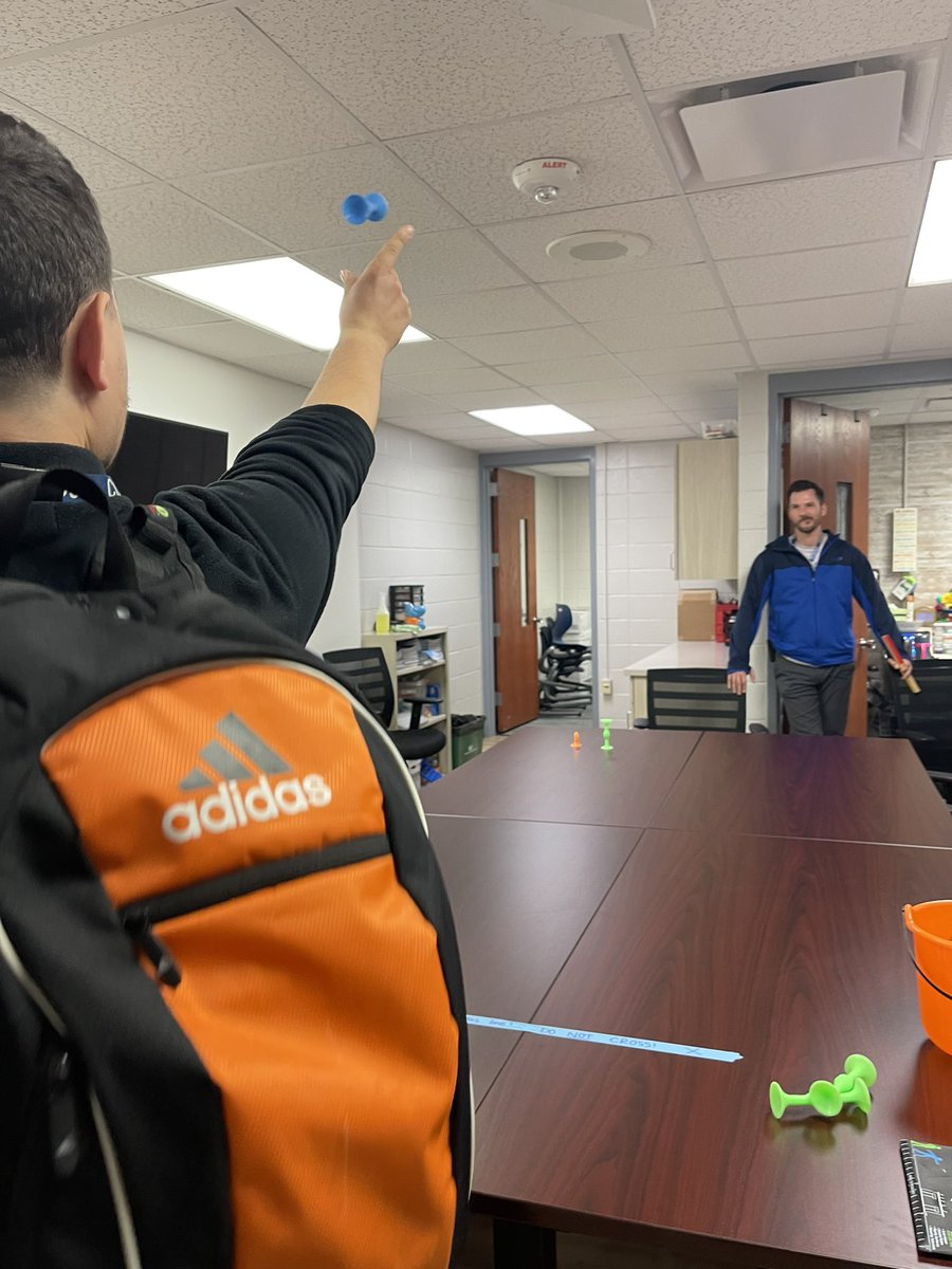 Friday after school staff challenges have been the best way to wrap up our weeks and celebrate success together! WT Rocks! <a href="/WTPrincipalD93/">Brett Kueker</a> #WT93Rocks #WTandMe