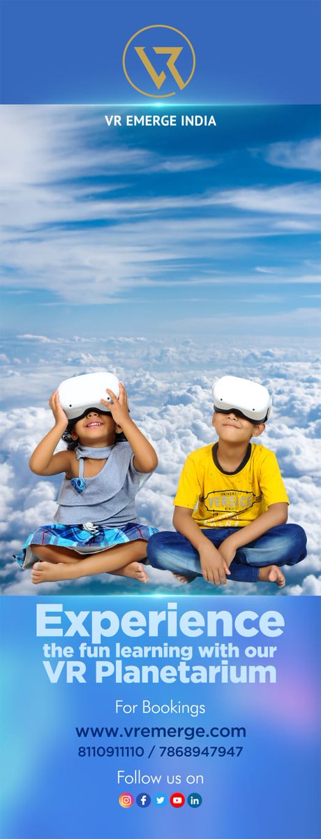 vremerge's tweet image. Let your students experience VR. Call us @ 8110911110
