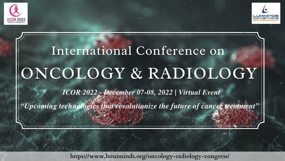 On behalf of the ICOR 2022 committee, We take great pleasure in inviting all #Oncologists, #Radiologists, #Cancertherapists, #RadiationOncologists, pertaining to across the world for our upcoming ICOR 2022 to witness and participate in highly professional #scientificdiscussions