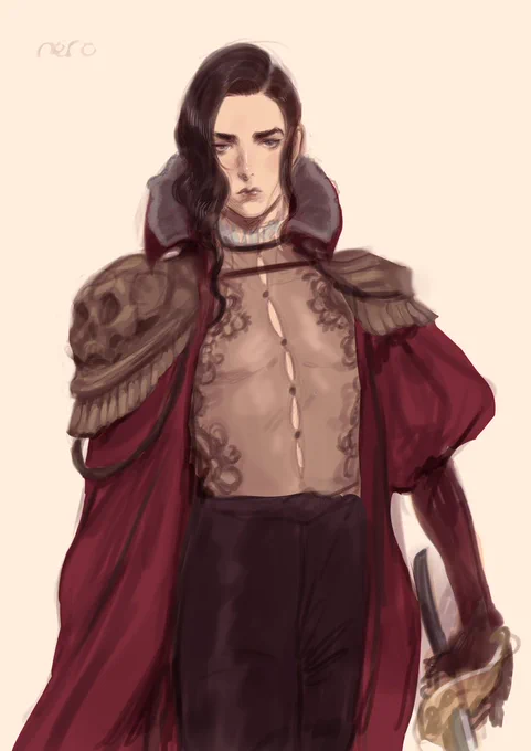 I have a demon OC called Nero, maybe I can converge their designs into one 