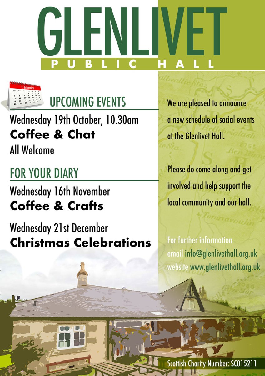 Upcoming Events @ Glenlivet Hall 📅 - mailchi.mp/53b858604906/u…