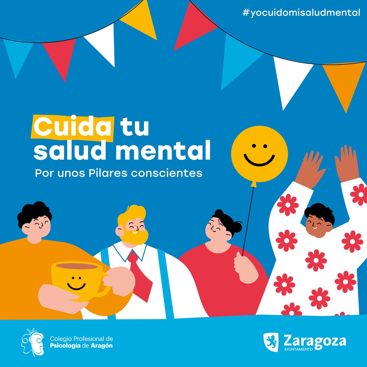 Hoy, 8 de octubre, dan comienzo las Fiestas del Pilar. Desde el COPPA proponemos abrir la mente a vivir un #Pilar22 cuidando la salud mental, por eso hemos desarrollado la campaña #yocuidomisaludmental en colaboración con <a href="/zaragoza_es/">AyuntamientoZaragoza</a>.

➡️ ow.ly/WajU50L3kLE