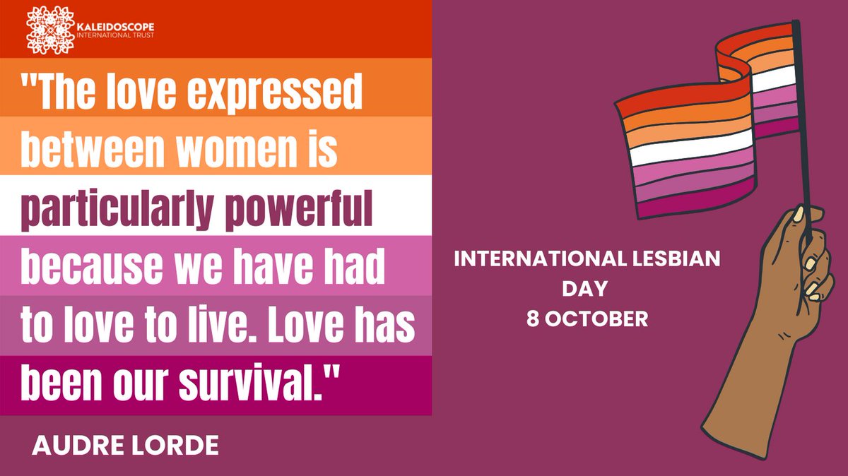 Kaleidoscope_T's tweet photo. Happy International Lesbian Day to all the amazing lesbians fighting for LGBT+ human rights around the world. We see you and we celebrate you. #InternationalLesbianDay #LesbianVisibility #LGBTrightsarehumanrights https://t.co/kcD00cIWjm