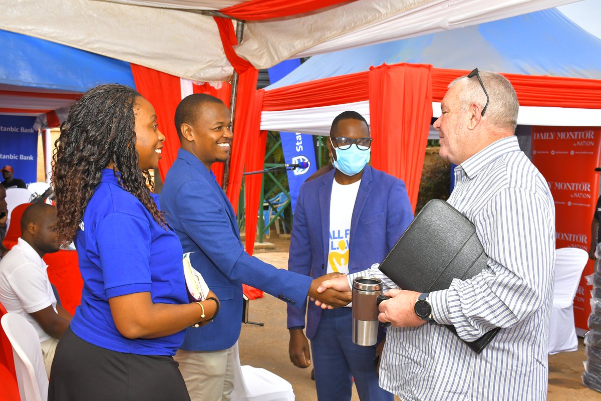stanbicug's tweet photo. HAPPENING NOW: Sharing L.O.V.E with #MonitorAt30.
In commemoration of this milestone, we shall be giving back to the community they call home through a fruit tree planting and donation drive at Kisugu Health Centre III, Namuwongo.
#AllForLOVE #StanbicLOVE https://t.co/WdcvGe9Ain