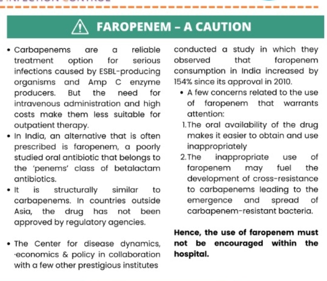 ajumathew_'s tweet photo. #Faropenem one of the most abused antibiotic which is probably killing people from antibiotic resistance as I type this out. 

Please exercise caution before you prescribe it. 

#antimicrobialresistance #india https://t.co/3LL9bxVcnj