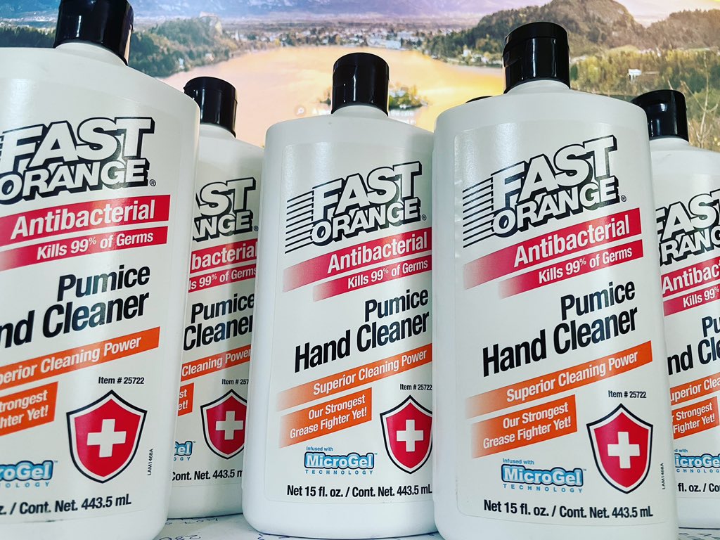 aerosalts's tweet photo. Fast Orange 25722 Antibacterial Pumice Hand Cleaner delivers the premium cleaning performance you demand along with the germ killing protection you deserve. Fast Orange Antibacterial Pumice Hand Cleaner is the highest performing, all-in-one hand cleaning solution ever made https://t.co/zQcNZ8EVco