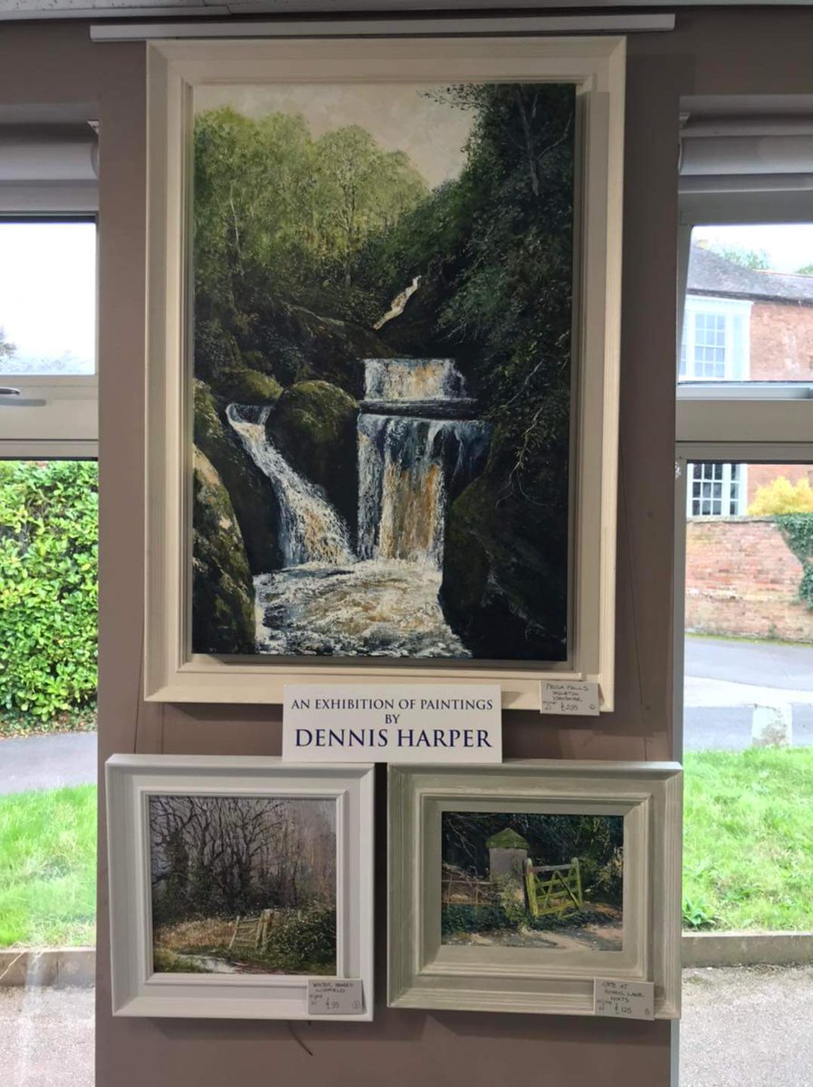 Our gallery this month is showcasing the work of our fantastic local artist Dennis Harper. He'll be in residence this Saturday 10am until 12pm in the community room. Why not pop along and say hello. #art #librarytwitter