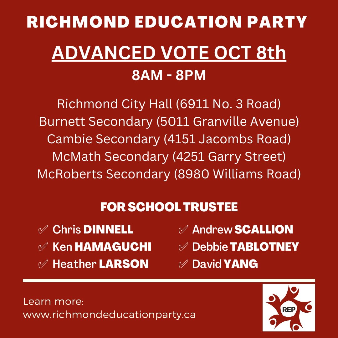 Richmond Education Party (REP) tweet media