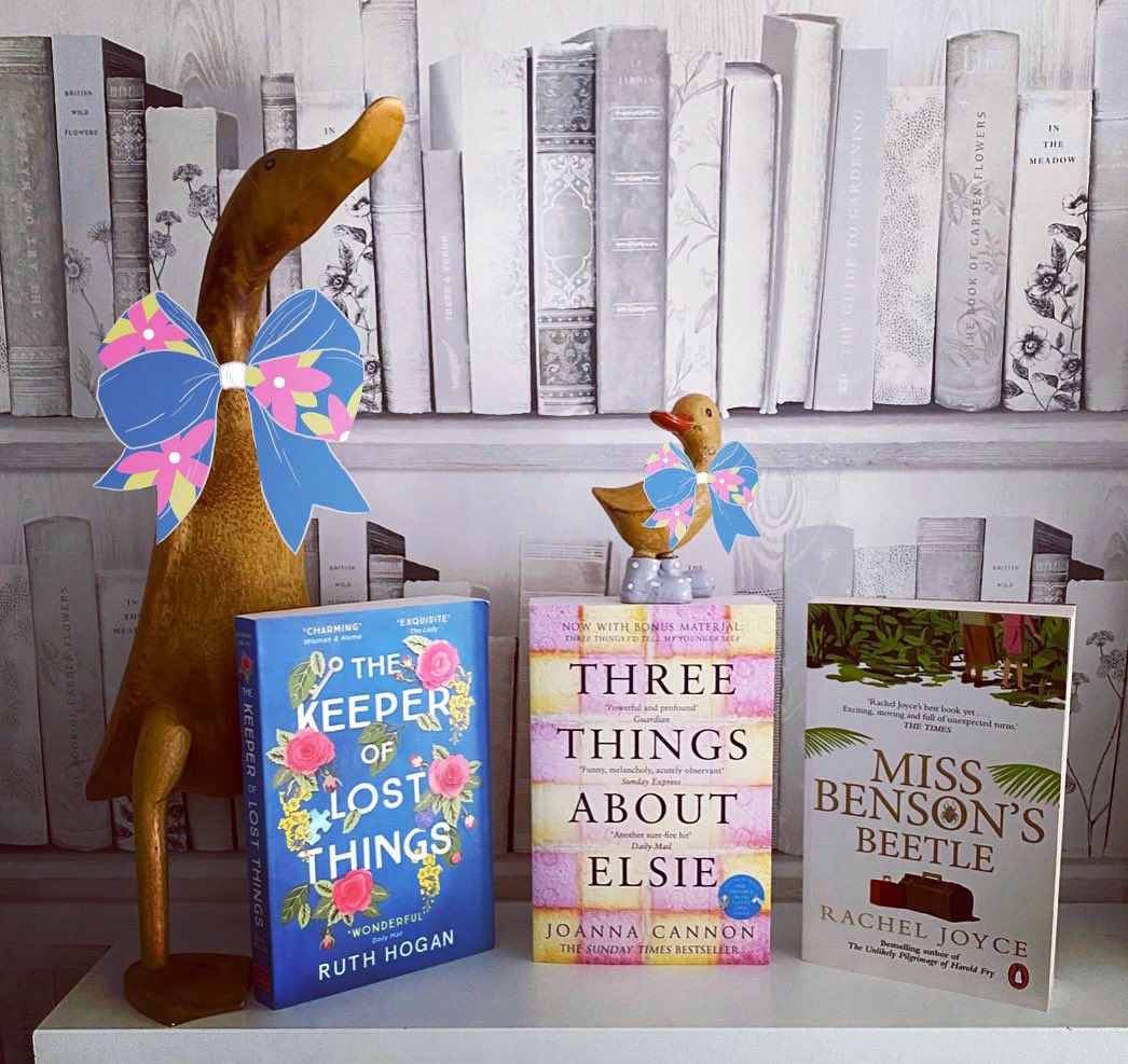 _chapter1_page1's tweet photo. Happy Saturday! ๐
Sharing my #ThreeInThree today. Three books I want to read in the next three months.
#TheKeeperOfLostThings by @ruthmariehogan
#ThreeThingsAboutElsie by @JoannaCannon
#MissBensonsBeetle by
#RachelJoyce
Spot any favourites?
#BookTwitter #booktwt https://t.co/COwWovQQ5o