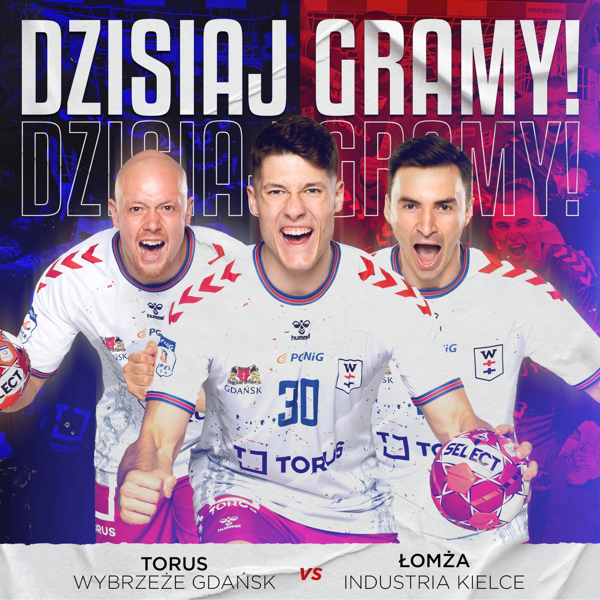 To już dziś🤩

🆚 <a href="/kielcehandball/">Industria Kielce</a>
📅Sobota, 8 października
🕔16:00
🏆@pgnigsuperliga
🏟Hala Widowiskowo-Sportowa, ul. Górskiego 1
📱#GDAKIE
🖥 Emocje.TV ➡️ emocje.tv/live/1293/toru…
👏🔥 TORUS | <a href="/gdansk/">Miasto Gdańsk</a> | <a href="/PortGdanskZMPG/">Port of Gdańsk</a>  
 Do zobaczenia w hali❤️🤍💙
#IdęNaWybrzeże