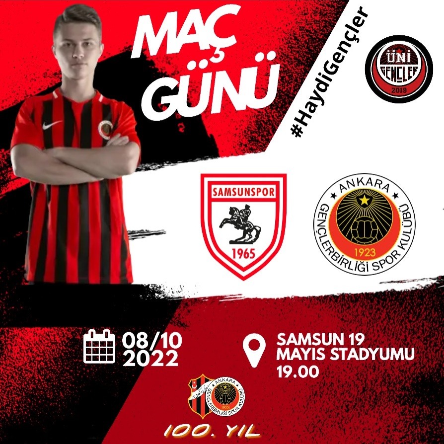 #GenclerinMaciVar 
Samsunspor - #GENCLERBİRLİGİ
Saat: 19.00