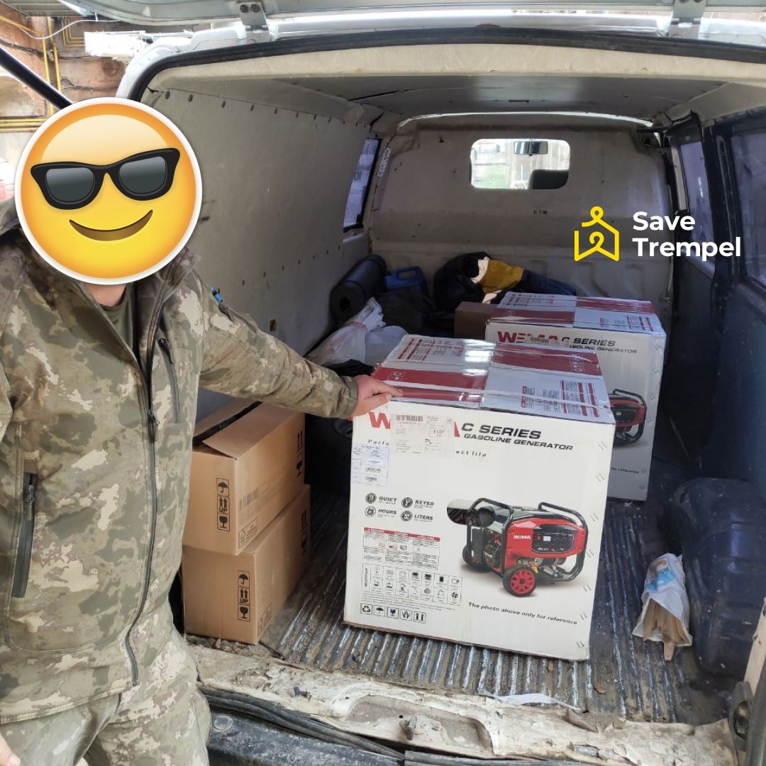 SaveTrempel's tweet photo. Continuing the delivery marathon 🔥

Prepared and delivered to HF 3036:
🔹 2 generators.
🔸 4 boxes of shampoo.

More reports - soon🤟🏻
Our PayPal: Pavel.obod@gmail.com https://t.co/nEAaJhCPWj