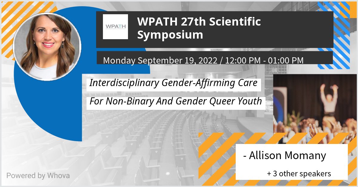 momanyphd's tweet photo. It’s been 3 weeks since WPATH, and I’m still feeling excited after the great talks I saw! We are honored that over 550 people spent time listening to our symposium. #wpath #lgbqtyouth #nonbinaryyouth https://t.co/WmLbT3LD17