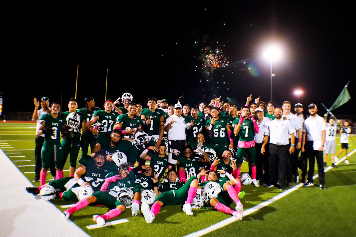 <a href="/GreyhoundFB22/">Taft Greyhound Football🏈</a> with the 43-0 win over Santa Rosa on Homecoming night. They go 2-0 in district play. 

<a href="/STFUnltd/">South Texas Football Unlimited🏈</a> <a href="/ChrisThomasson7/">Chris Thomasson - KIII Sports</a> <a href="/dctf/">Dave Campbell's — TexasFootball.com</a> <a href="/KRIS6sports/">KRIS 6 Sports</a>