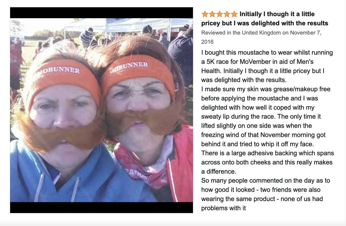 ShopMustaches's tweet photo. If these ladies can run 5K with our mustaches on, you can trick-or-treat while wearing them through the whole night! 😍

This is a genuine Amazon review (https://t.co/vtSu1n0LNi)

#Beard #Halloween #costume #mustache https://t.co/QYIa2nEMVY