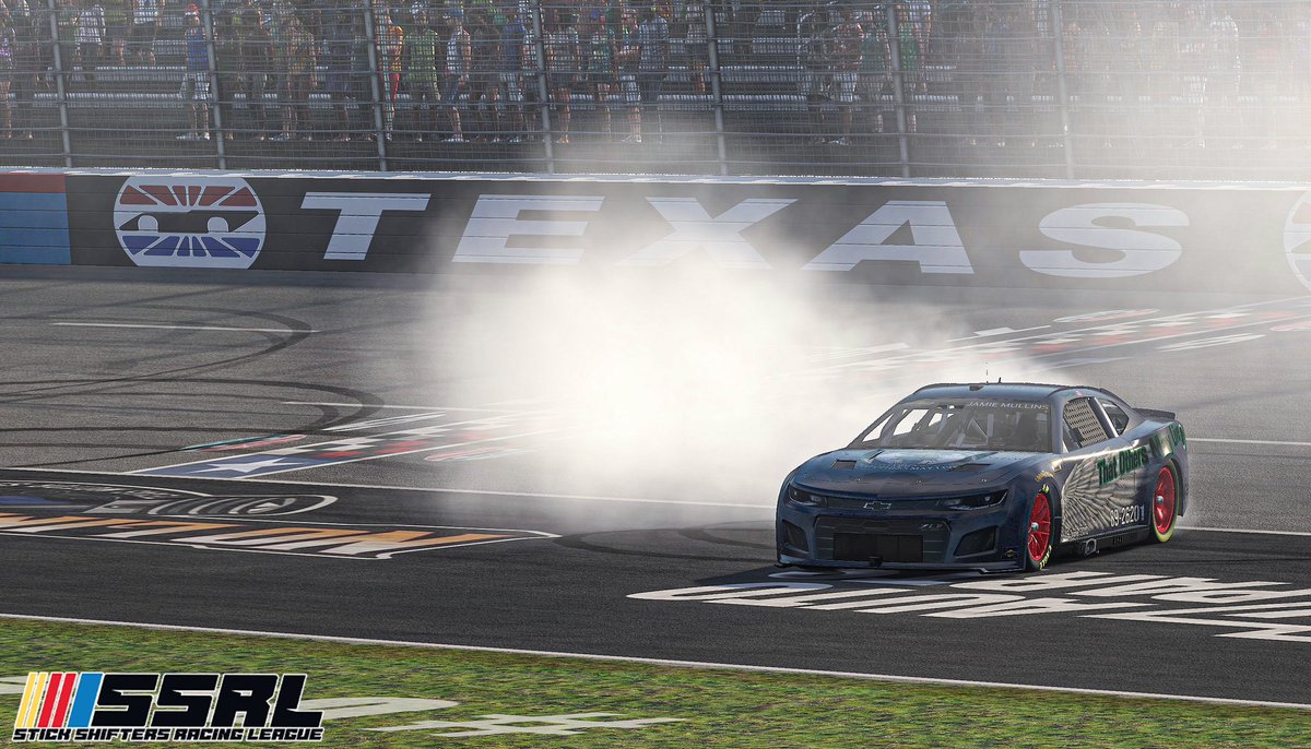 ssrliracing's tweet photo. Race Results & Race Winner: Jamie Mullins in the Bass Pro 200 at Texas! #StickShiftersRacingLeague #iRacing #iRacingLeague #eSports #SimRacing #SimRacerHub https://t.co/sfx7W50cpp