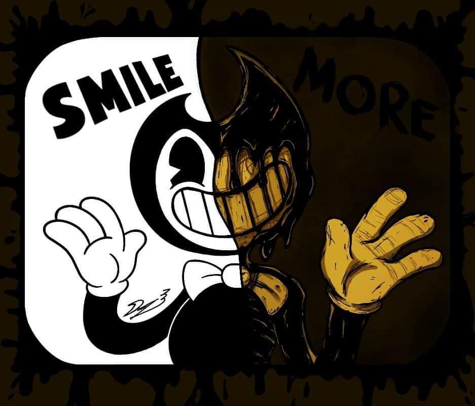 Day7: Smile More  #inktober 

#bendyandtheinkmachine #drawing 
#batim #inktober2022 #inkdemon
#bendyandtheinkmachinefanart #ink
#ilustration #inktoberday7 #Halloween