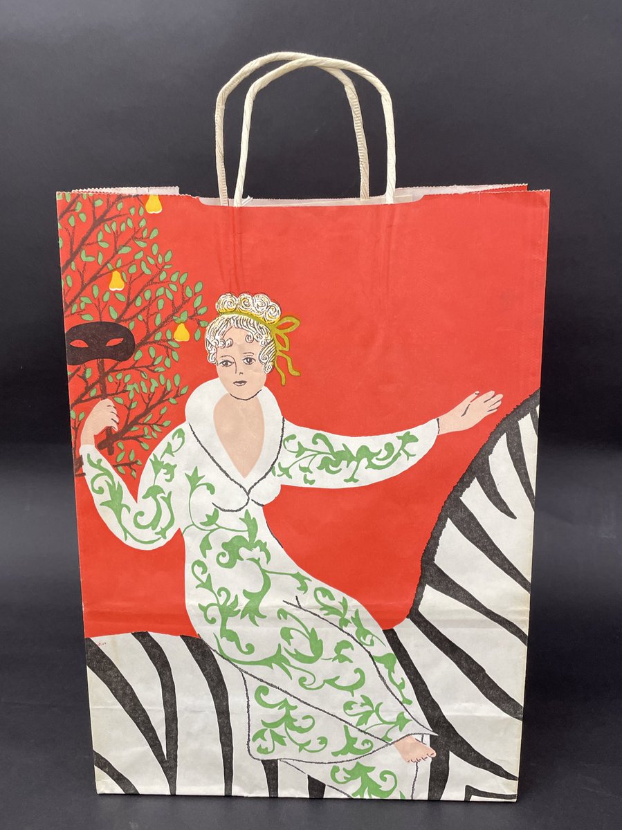 280/365: This fantastical illustration from Bloomingdale's dates to the 1980s. It was designed under the direction of the Equitable Bag Company.