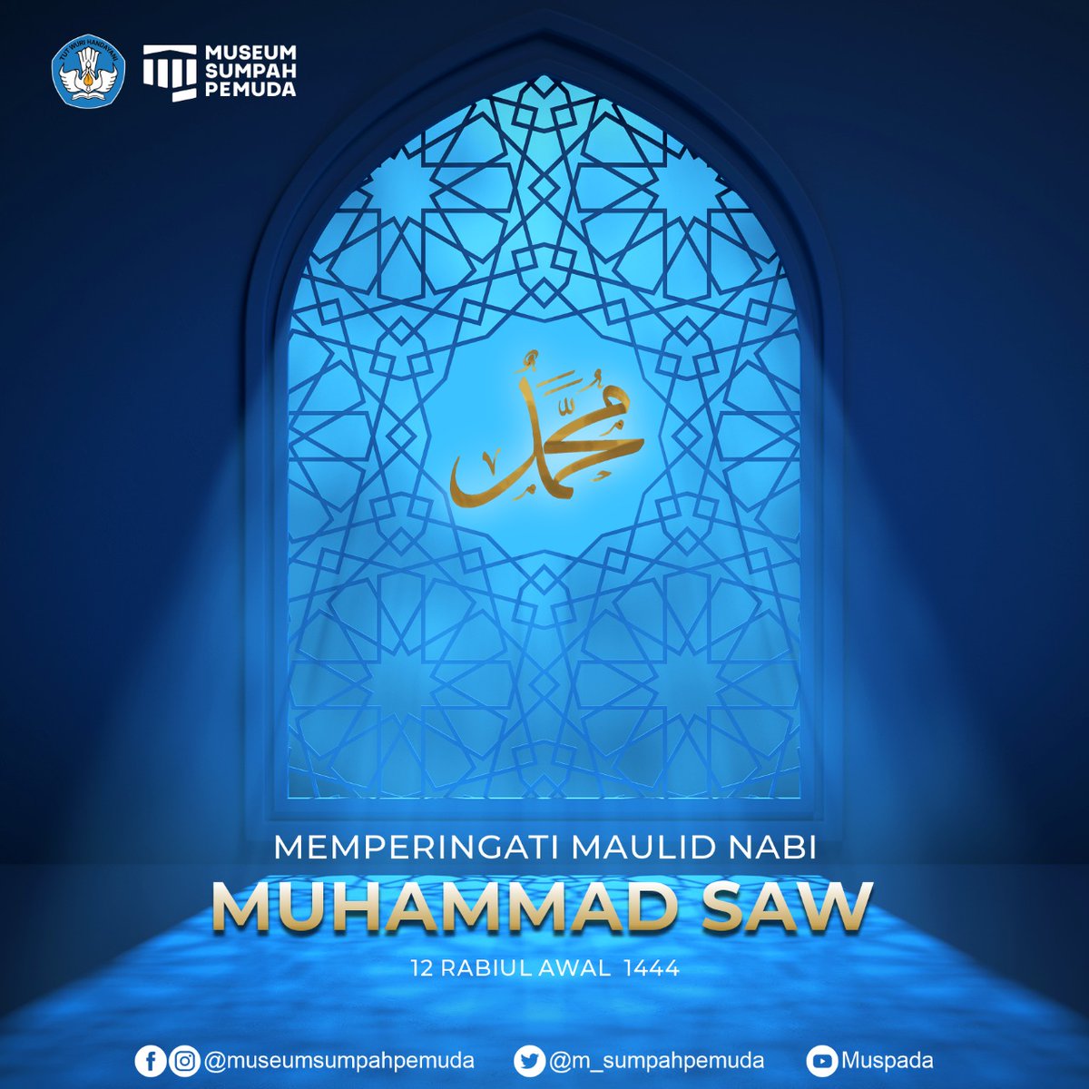 Museum Sumpah Pemuda (@m_sumpahpemuda) on Twitter photo Selamat menyambut Maulid Nabi Muhammad Rasulullah SAW. Semoga hari ini dapat menjadi berkah dari Allah SWT bagi seluruh umat Muslim di dunia, dan damai selalu menyertai kita semua.
<a href="/Kemdikbud_RI/">kemdikbud go id</a>
#museum #museumsumpahpemuda #muhammad #Indonesia Selamat menyambut Maulid Nabi Muhammad Rasulullah SAW. Semoga hari ini dapat menjadi berkah dari Allah SWT bagi seluruh umat Muslim di dunia, dan damai selalu menyertai kita semua.
<a href="/Kemdikbud_RI/">kemdikbud go id</a>
#museum #museumsumpahpemuda #muhammad #Indonesia