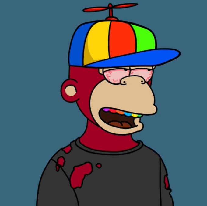 Who's up to have a smoke with me and my new chimpsons brother? @MonsterBudsNFT @ebgnft @TimesandNFT <a href="/tag/chimpsons"class="tags"><span>#chimpsons</span></a>