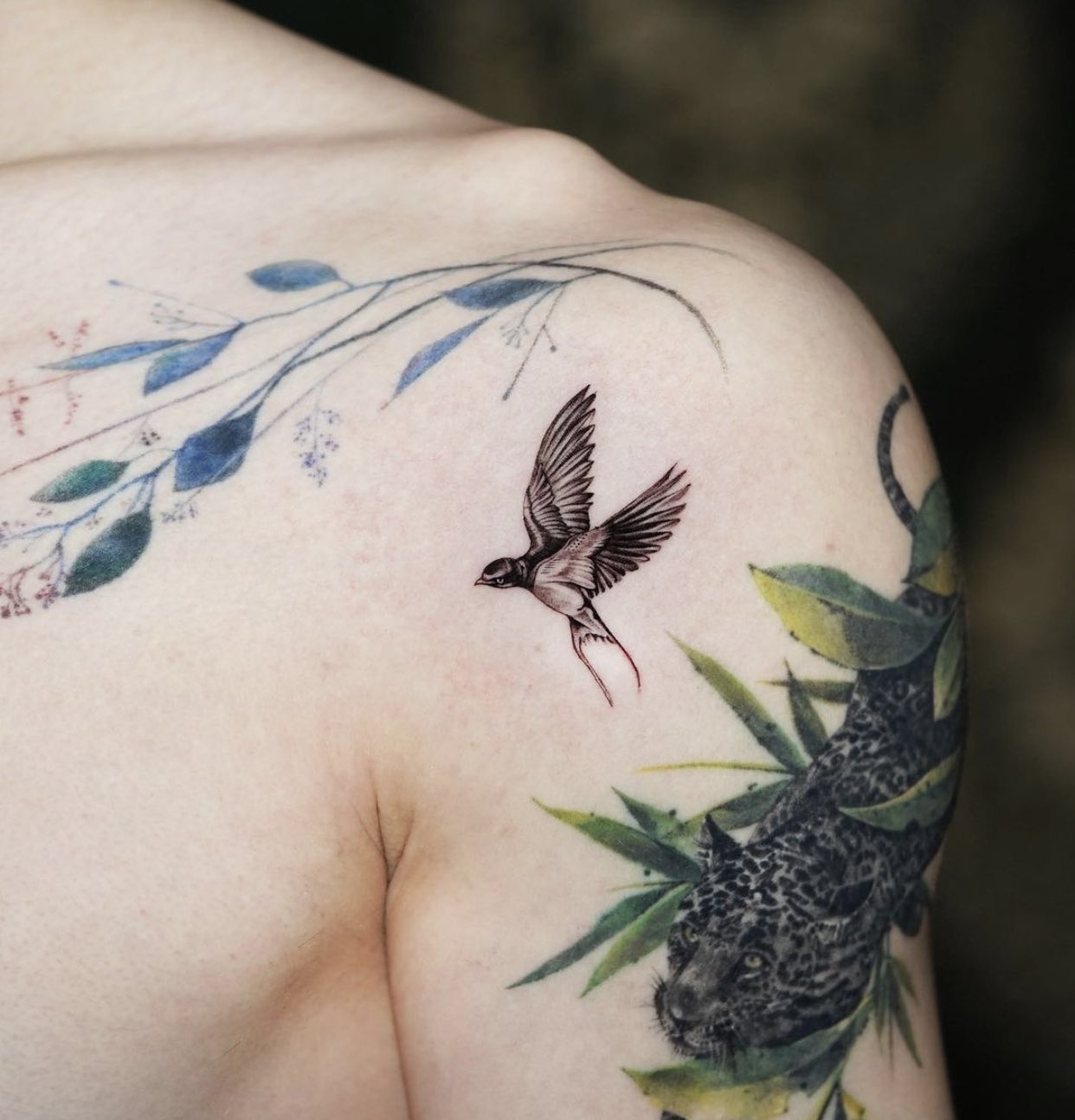 faith with birds tattoos