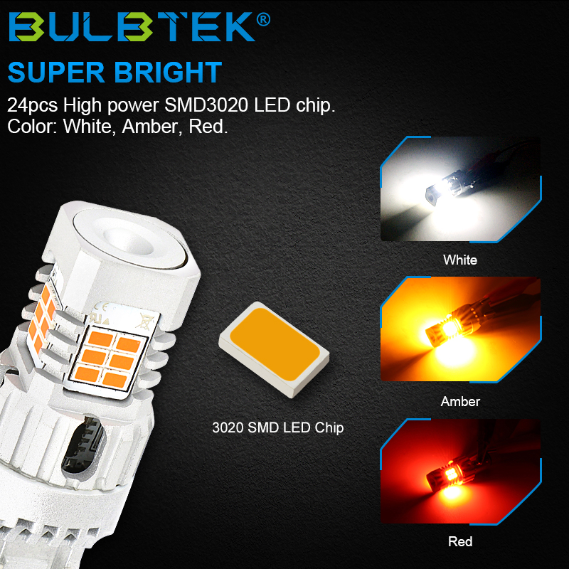 BULBTEK_LED's tweet photo. 🔥SMD3020-4 Car LED bulb.
👍Super bright 24W, strong CANBUS, non-polarity.
👉Available color: White, Red, Amber.
✅Application: Turning, Reversing, Braking.
🌐https://t.co/kwo2I7LRML
#BULBTEK #SignalLEDBulb #TurningLEDBulb #ReverseLEDBulb #BackupLEDBulb #BrakeLEDBulb #TailLEDBulb https://t.co/L1f71gYVj6