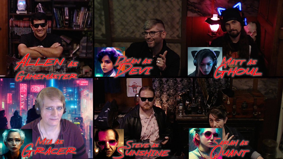 SArchonia's tweet photo. Shadows of Archonia is LIVE with our new Cyberpunk Red campaign: Homecoming! Episode 1!

Come hang out!

Link as always is https://t.co/qAgZ1u2JJR https://t.co/z9fpHWKs2z