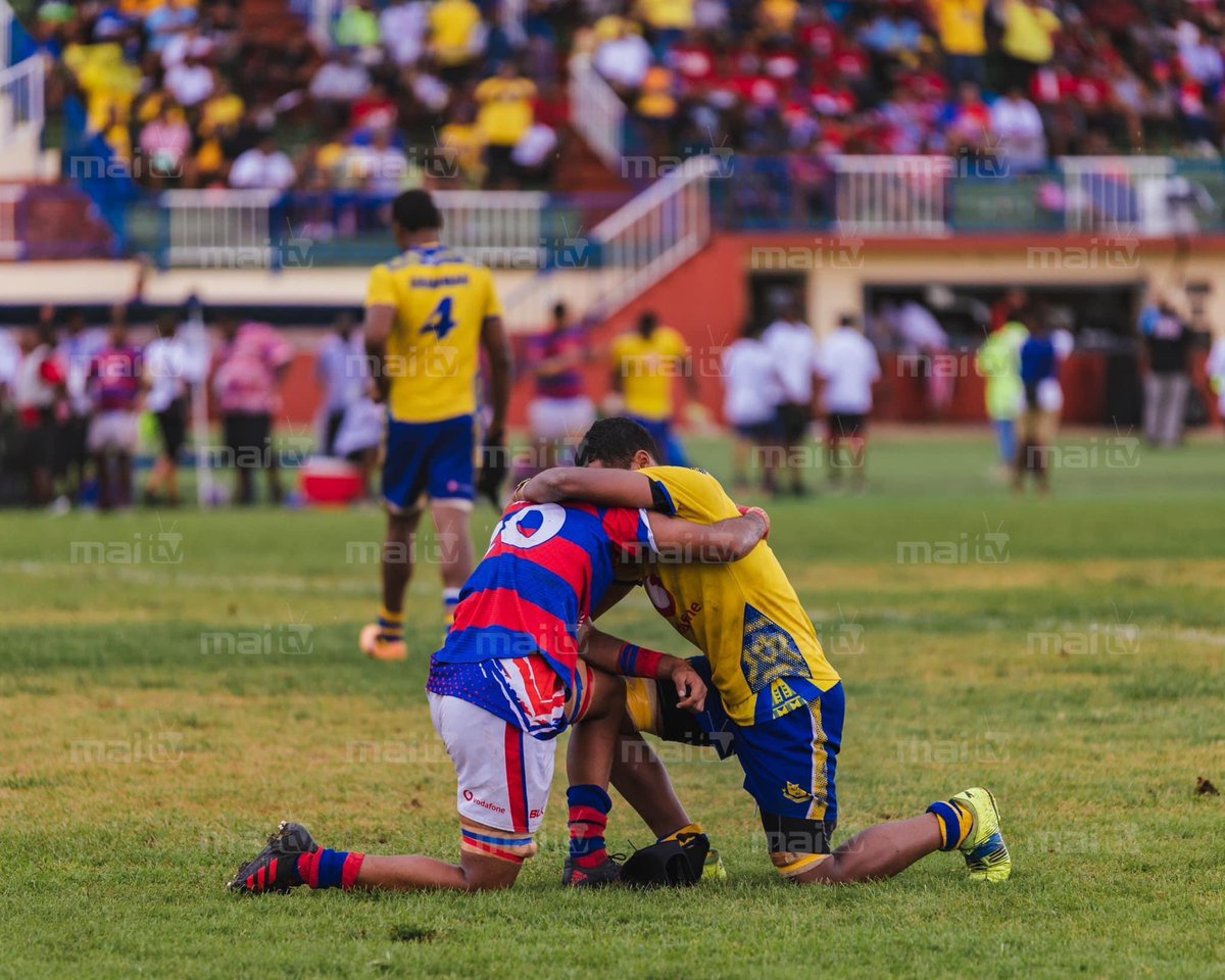maitvfiji's tweet photo. Suva Grammar U17 players jump for joy following their hard-fought 8-3 win over Marist in the U17 finals.
#deansfinal #fijirugby #winningmoments #fiji #fijinews #TeamFiji https://t.co/dyEyFnKgHH