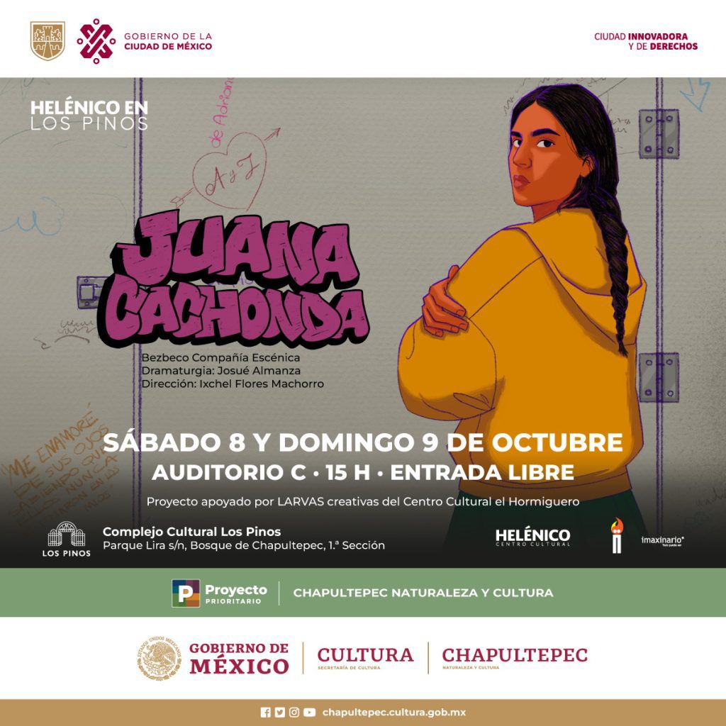 Mañana te esperamos, 15:00 hrs Auditorio C, a través del proyecto Helénico en los Pinos, entrada libre y para toda la familia
No faltes!!!
@Helenico @cultura_mx @CC_LosPinos #JuanaCachonda