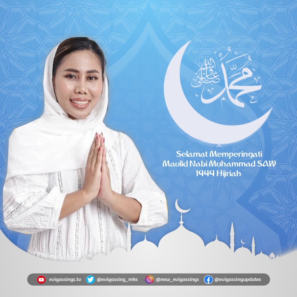 Keluarga besar Evigassing Indonesia Mengucapkan
selamat memperingati Maulid Nabi Muhammad SAW
12 Rabiul Awal 1444 Hijriah ❣️

#EviMasamba #evigassingindonesia #25ThAmi #25ThAnugerahMusikIndonesia