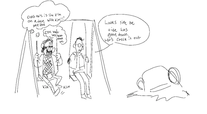 I was so distracted by the novelty of hanging out with Kim that I didn't even THINK about the drunk driver mystery lol 
#DiscoElysium 
