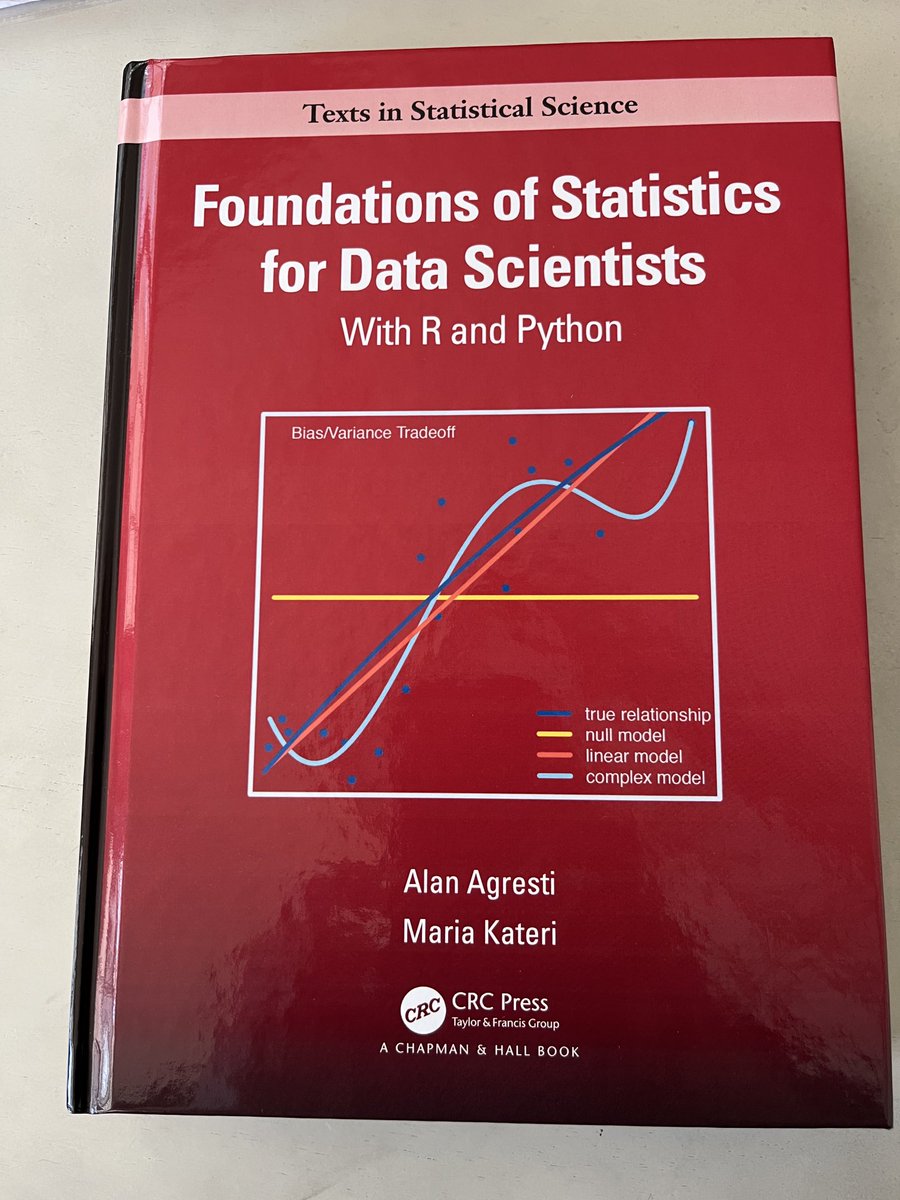 ddgutierrez73's tweet photo. Continuing my review of this timely text … Chapter 2 on probability distributions is particularly thorough with mathematical foundations along with R code. #rstats #datascience https://t.co/ENWo2nC7Yf