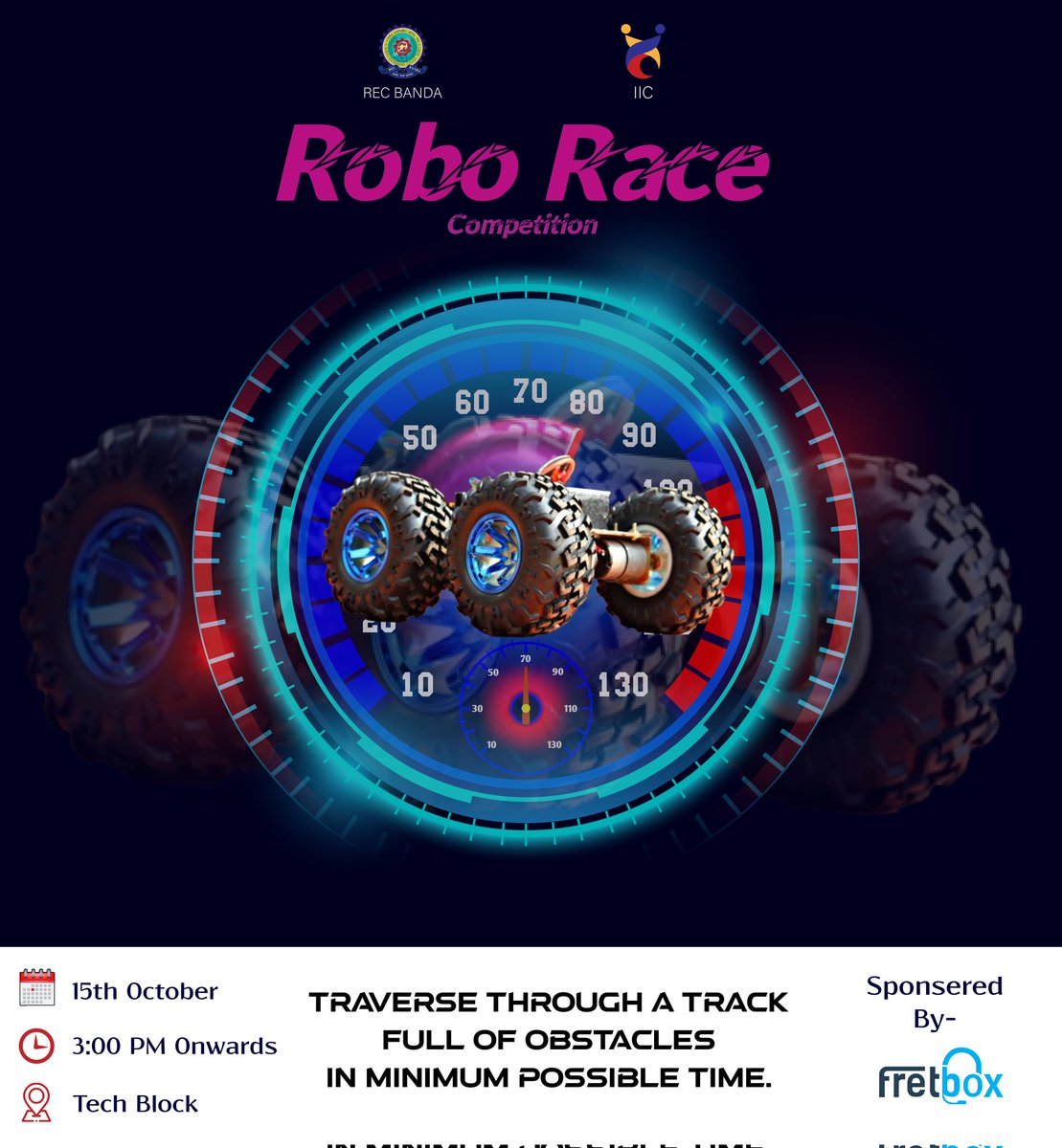 iicrecbanda's tweet photo. Speed!! Speed!! Speed!!
Register Yourself
https://t.co/ub6ZkZAARw
Join the WhatsApp group:
https://t.co/ACRm4nLYqG
Teaser of the event:
https://t.co/4B7UPxyLPN
#Robotic #Roborace #RECB #IIC https://t.co/M6u4xjOl2J
