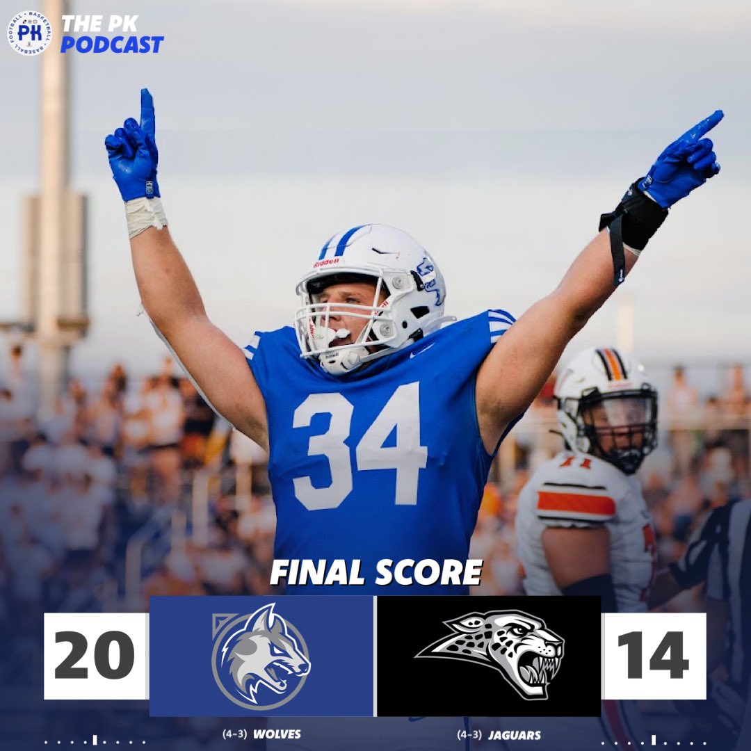𝙏𝙃𝙀 𝙒𝙊𝙇𝙑𝙀𝙎 𝘼𝙍𝙀 𝙍𝙊𝙇𝙇𝙄𝙉𝙂 🐺

Wolves 20-14 Jaguars 🔥

4 Straight dubs for Northwest 👀